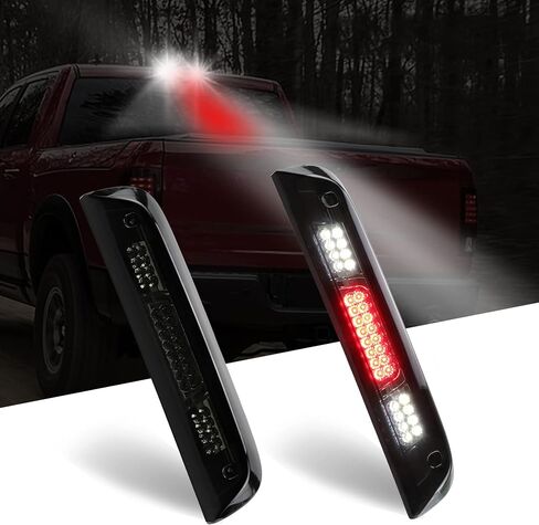 LED Third 3rd Brake Light Rear Cargo Lamp High Mount Stop light for Chevrolet Silverado/for GMC Sierra 1500 2014-2018, 2500HD 3500HD 2015-2018 (Red Lens) in Saudi Arabia