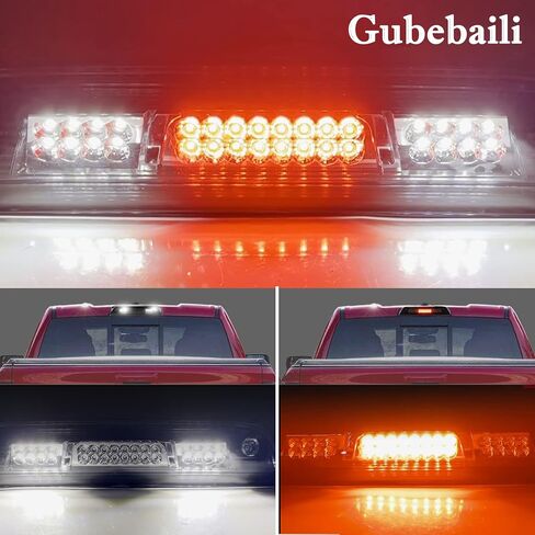 LED Third 3rd Brake Light Rear Cargo Lamp High Mount Stop light for Chevrolet Silverado/for GMC Sierra 1500 2014-2018, 2500HD 3500HD 2015-2018 (Red Lens) in Saudi Arabia