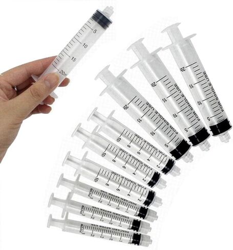 20 Pack 3ml Plastic Syringe Luer Lock With Measurement No Needle for Scientific Labs Liquid Measuring 3ML 20PCS in Saudi Arabia