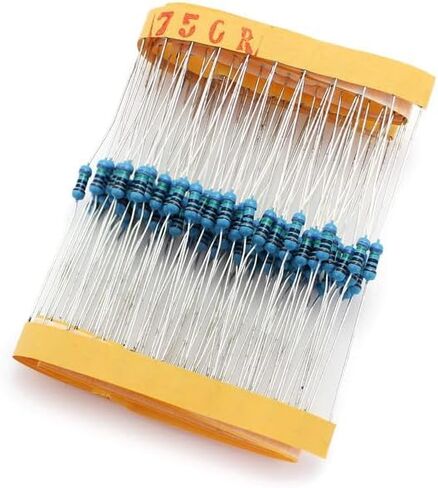 100 Pcs 1K ohm Resistors YIWANSON 0.25 W Metal Film Resistor, Tolerance ±1% 1/4w Metal Film Fixed Resistor for Repair Electronic Systems, Repair Cars, Audio Components, Arduino Projects (1K) in Saudi Arabia