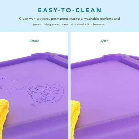 صينية مكتب للأنشطة على شكل سلحفاة للأطفال من LapGear مع أماكن تخزين للوجبات الخفيفة واللعب والفصول الدراسية والألعاب الحسية - أرجواني - طراز رقم 20102 in Kuwait