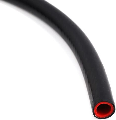 TenKe 5ft Universal High Temperature 1-Ply Reinforced 10mm 3/8" ID Heater Hose Silicone Vacuum Hose Tubing (5ft 10mm Black) in Kuwait
