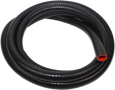 TenKe 5ft Universal High Temperature 1-Ply Reinforced 10mm 3/8" ID Heater Hose Silicone Vacuum Hose Tubing (5ft 10mm Black) in Kuwait