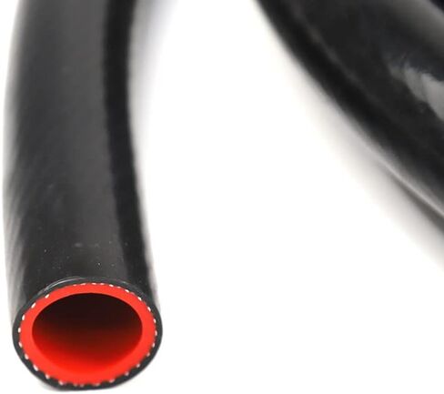 TenKe 5ft Universal High Temperature 1-Ply Reinforced 10mm 3/8" ID Heater Hose Silicone Vacuum Hose Tubing (5ft 10mm Black) in Kuwait
