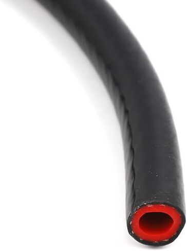 TenKe 5ft Universal ارتفاع درجة الحرارة 1-Ply عززت 16mm 5/8 "ID سخان خرطوم سيليكون خرطوم فراغ الأنابيب (5ft 16mm أسود) in Kuwait