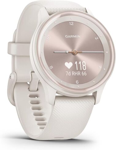 Garmin vivomove Sport, Hybrid Smartwatch, Health and Wellness Features, Touchscreen, Cocoa (Renewed) in Saudi Arabia
