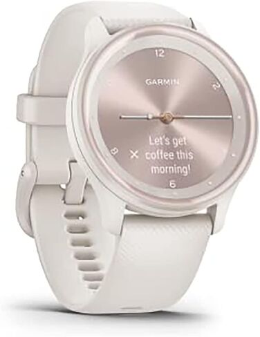 Garmin vivomove Sport, Hybrid Smartwatch, Health and Wellness Features, Touchscreen, Cocoa (Renewed) in Saudi Arabia