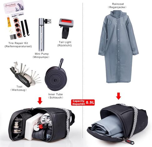 حقيبة سرج الدراجة من روتو مقاومة للماء 0.9 لتر لدراجة الطريق والدراجة الجبلية in Kuwait