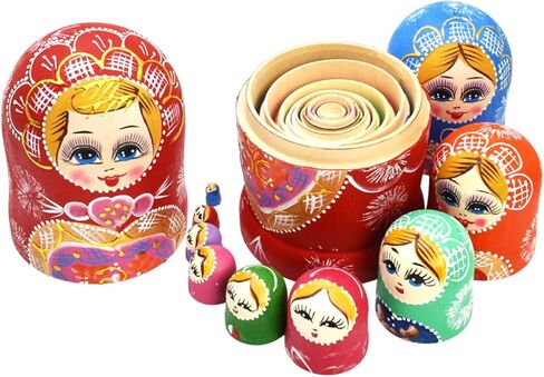 مجموعة دمى التعشيش من سكيبيوت، 10 قطع in Kuwait