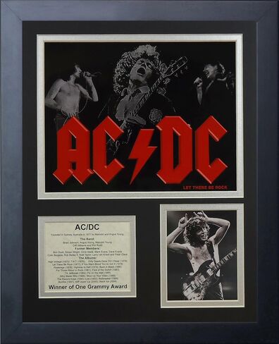 مجموعة صور مجمعة بإطار AC/DC من Legends Never Die، مقاس 11 × 14 بوصة in Saudi Arabia