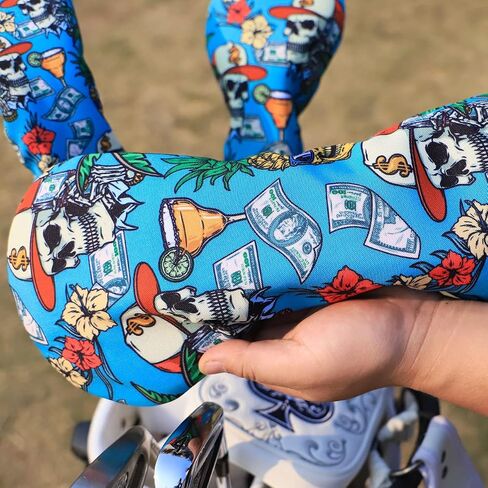 Golf Club Head Covers 3 Pack for Drivers, Fairway Woods, and Hybrids, Waterproof Cloth Head Covers with Interchangeable No. Tags Fits Callaway, Tiltiest, Taylormade, Cobra, Ping etc. in Saudi Arabia