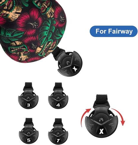 Golf Club Head Covers 3 Pack for Drivers, Fairway Woods, and Hybrids, Waterproof Cloth Head Covers with Interchangeable No. Tags Fits Callaway, Tiltiest, Taylormade, Cobra, Ping etc. in Saudi Arabia