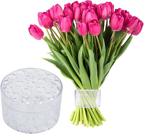 Vienrose Spiral Ikebana Stem Holder Transparent Flower Stem Holder Spiral Bouquet Twister for Vase, DIY Flower Bouquet Twister Flower Arrangement, S in Saudi Arabia