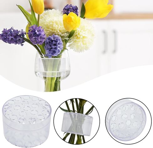Vienrose Spiral Ikebana Stem Holder Transparent Flower Stem Holder Spiral Bouquet Twister for Vase, DIY Flower Bouquet Twister Flower Arrangement, S in Saudi Arabia