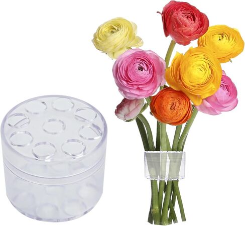 Vienrose دوامة ايكيبانا الجذعية حامل زهرة شفافة الجذعية حامل دوامة باقة الإعصار للمزهرية، DIY زهرة باقة الإعصار ترتيب الزهور، S + L in Saudi Arabia