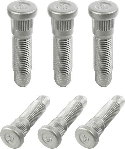 RACOONA 5PCS Wheel Studs,Lug Studs,M12-1.50 Wheel Lug Studs Serrated Wheel Stud,Car Accessories Serrated Wheel Studs Lug Stud,Wheel Stud Replacement,Compatible with Most Car Models in Saudi Arabia