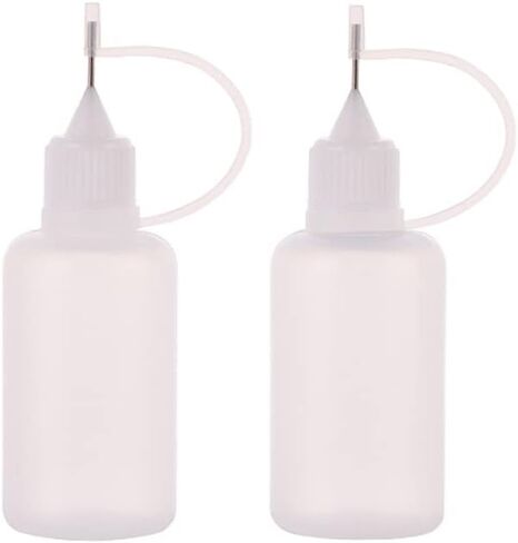 UUYYEO 10 Pcs 30 ml Plastic Squeeze Bottle Empty Needle Tip Glue Bottle Refillable Paint Bottles Tip Applicator Bottle in Saudi Arabia