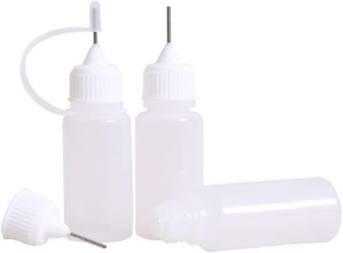 UUYYEO 10 Pcs 30 ml Plastic Squeeze Bottle Empty Needle Tip Glue Bottle Refillable Paint Bottles Tip Applicator Bottle in Saudi Arabia