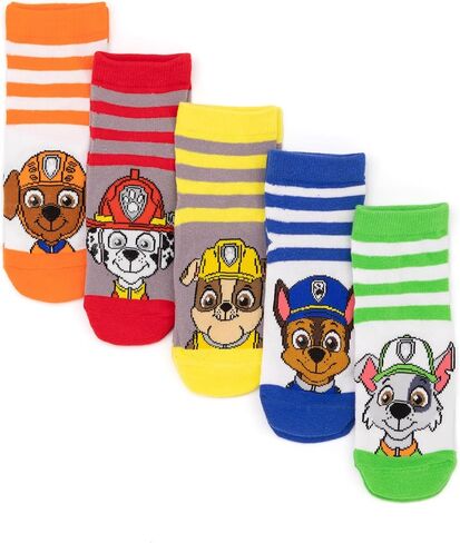 Paw Patrol Socks 5 Pack Kids Boys Toddlers Characters Multicolour Footwear in Saudi Arabia