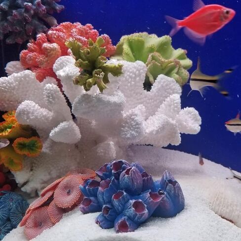 Purple Aquarium Coral Decor Artificial Coral Ornaments Aquarium Coral Decor for Fish Tank (Small Purple 1) in Kuwait