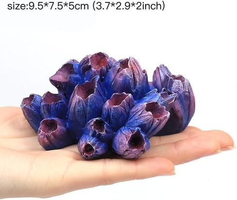 Purple Aquarium Coral Decor Artificial Coral Ornaments Aquarium Coral Decor for Fish Tank (Small Purple 1) in Kuwait
