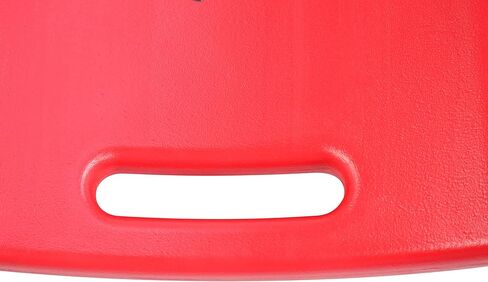 Aain LT2A مقعد ميكانيكي قابل للتعديل للخدمة الشاقة ومقعد دوار قابل للتعديل وزاحف بلاستيكي ميكانيكي Pro-LifT 36 بوصة - جسم HDPE مريح مصبوب بالنفخ مع مسند رأس مبطن بسعة 300 رطل باللون الأحمر in Kuwait