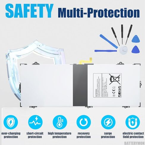 بطارية EB-BW720ABA ChromeBook لجهاز Samsung ChromeBook 4 4+ XE310XBA XE350XBA ChromeBook Plus V2 XE520QAB XE521QAB، Galaxy Book 12 SM-W720 SM-W723 ChromeBook LTE 12.2 بوصة XE525QBB كمبيوتر محمول BA43-00390A in Kuwait