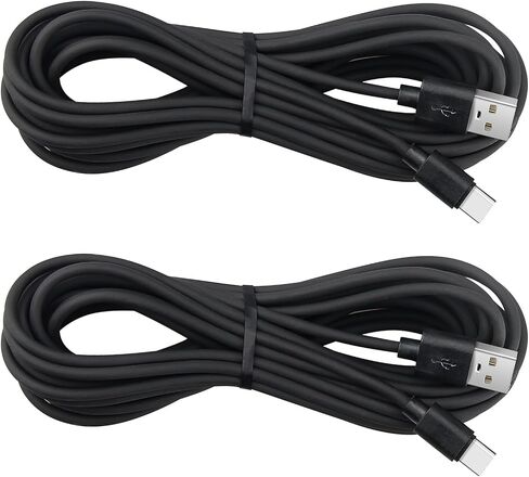 Smays سلك شاحن طويل 16 قدم لوحدة تحكم PS5، كابل شحن USB C 2-Pack in Saudi Arabia