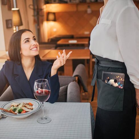 Server Book Organizer, Cartoon Cat Server Books for Waitress, PU Leather Waiter Book Organizer with Zipper Pocket Guest Checks Books Holder for Restaurant Fit Server Apron in Saudi Arabia