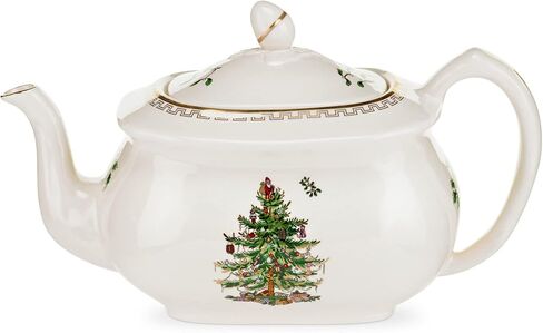 Spode Christmas Tree Gold Collection Rice Bowl, Measured at 6", Use for Soup, Frozen Meals, Stews, and Sticky Rice Dinners, Made of Earthenware, Dishwasher and Microwave Safe in Saudi Arabia