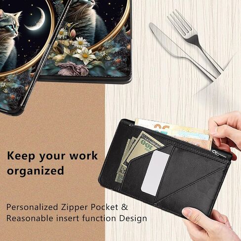 Server Book for Waitress,Leather Waitress Book Organizer with Zipper Pocket Waiter Book Server Wallet Fit Server Apron and Guest Check Books for Servers Waitress Notepad,Cute Green Sea Turtles in Kuwait