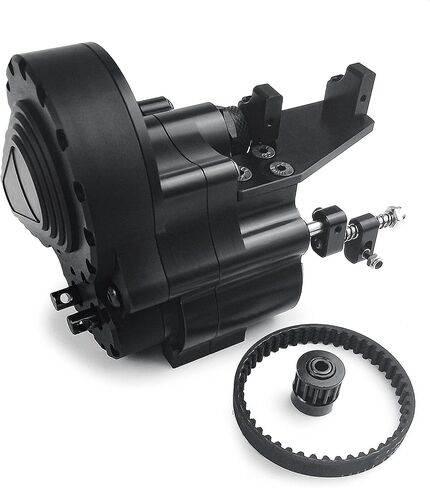 MORLORDY RC Complete Belt Assembled Reversed Two Speed Transmission Gearbox for 1/10 RC Crawler Car Axial SCX10 90027 Wraith 90048 Upgrades in Saudi Arabia