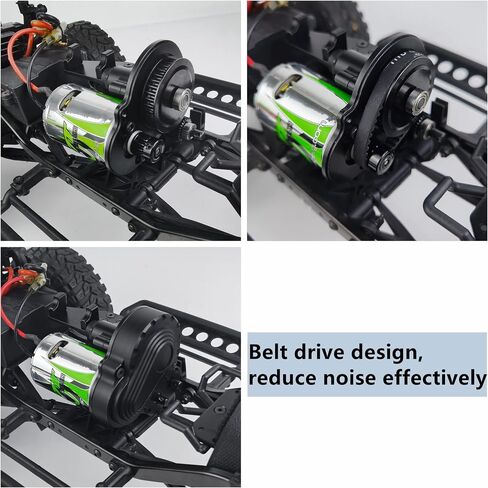 MORLORDY RC Complete Belt Assembled Reversed Two Speed Transmission Gearbox for 1/10 RC Crawler Car Axial SCX10 90027 Wraith 90048 Upgrades in Saudi Arabia