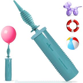 بواسطة DECOCHAMP Deco Pump - مضخة يدوية ثنائية الاتجاه تعمل بالنفخ اليدوي للبالونات، مضخة هواء محمولة للبالونات in Kuwait