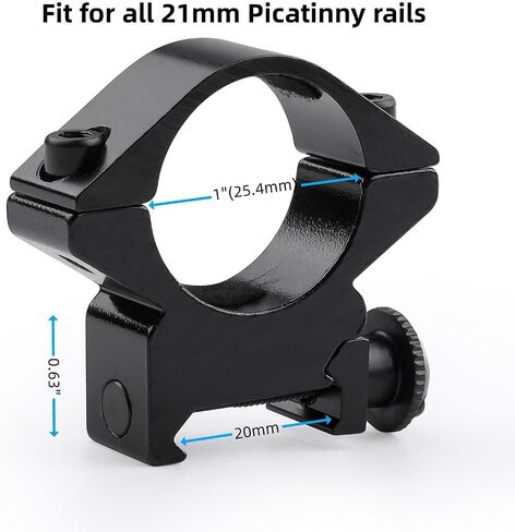 Scope Rings Gun Scope Mounts for Picatinny Rail and 11mm Dovetail Rails in Saudi Arabia