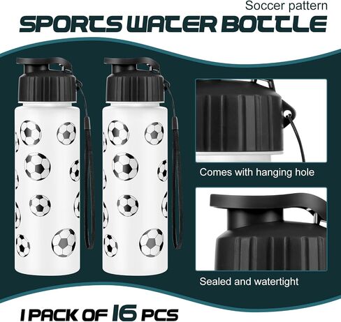 Olgaa 16 Pcs Basketball Water Bottle Bulk 20 oz Basketball Reusable Water Drink Bottles Sports Accessories for Party Favor Players Lovers Team Gifts in Saudi Arabia