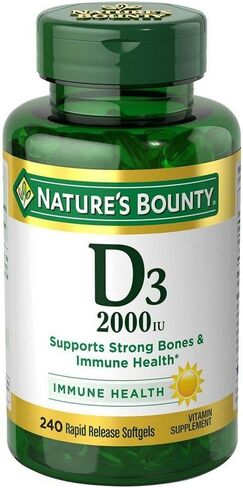 Nature's Bounty Vitamin D3 1000 IU Softgels, 350 Count in Saudi Arabia