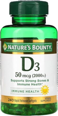 Nature's Bounty Vitamin D3 1000 IU Softgels, 350 Count in Kuwait