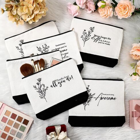 Cunno 24 PCS شكرًا لك Canvas Tote Bags for Women Employe Gift Bulk for Assistant Assistant Vet Tech Week in Saudi Arabia