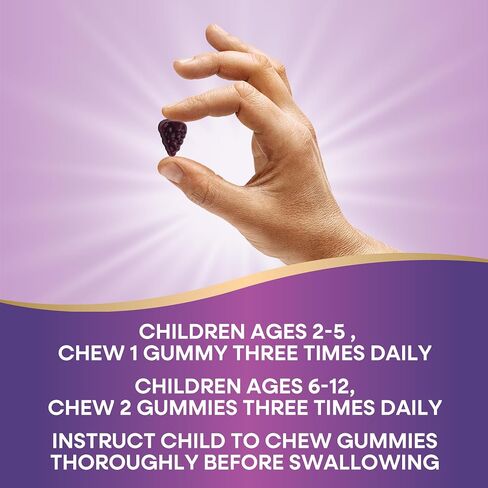 Nature's Way Sambucus Relief Elderberry Gummies for Kids with Vitamin C, Zinc, and South African Geranium, Immune Support*, 60 Gummies in Saudi Arabia