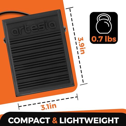 Artesia AP-EX Universal Expression Pedal with Polarity Switch and Non-Slip Surface for Keyboards,MIDI Controllers, Synthesizers, and Guitar Effects Pedals in Saudi Arabia