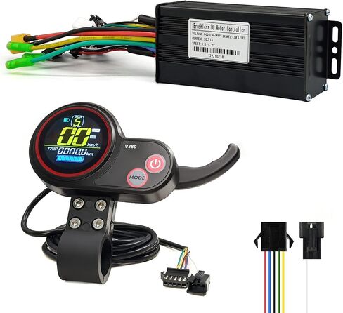 سكوتر كهربائي Ebike 26A/30A وحدة تحكم موجة جيبية مع شاشة LCD V889 لملحقات الدراجة الكهربائية بمحرك محور 1000 واط in Saudi Arabia