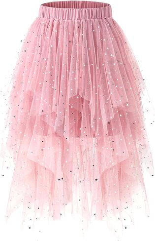 تنانير تول لوصيفة العروس للنساء تنورة خرافية على شكل حرف a منفوش بطبقات شبكية طويلة ميدي تنورة قصيرة لحفلات الهالوين in Kuwait