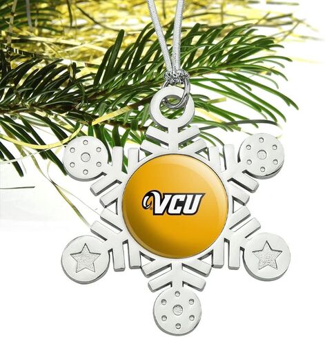 GRAPHICS & MORE Virginia Commonwealth University Rams Logo Metal Snowflake Christmas Tree Holiday Ornament in Saudi Arabia