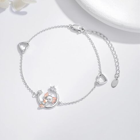 Paw Print Bracelet for Women 925 Sterling Silver Dog Cat Paw Print Infinity Heart Opal Bracelets Pet Jewelry Gifts for Dog Lovers in Saudi Arabia