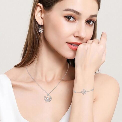 Paw Print Bracelet for Women 925 Sterling Silver Dog Cat Paw Print Infinity Heart Opal Bracelets Pet Jewelry Gifts for Dog Lovers in Saudi Arabia