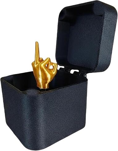 Middle Finger Prank Box – Funny Surprise Gift for Adults, Hilarious Gag Gift for Men & Women, Pop-Up Middle Finger for Birthday, Party & Christmas (G) in Saudi Arabia