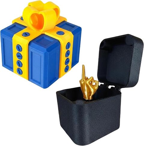 Middle Finger Prank Box – Funny Surprise Gift for Adults, Hilarious Gag Gift for Men & Women, Pop-Up Middle Finger for Birthday, Party & Christmas (G) in Saudi Arabia