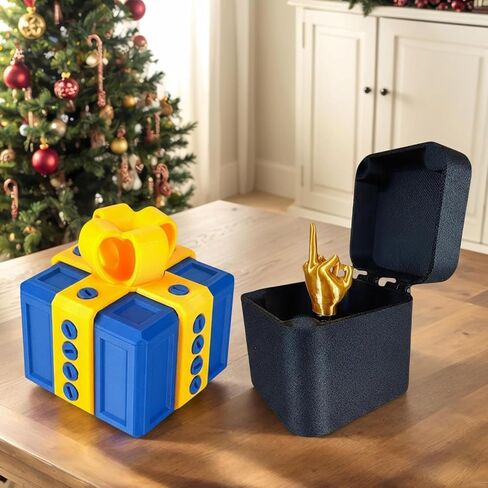 Middle Finger Prank Box – Funny Surprise Gift for Adults, Hilarious Gag Gift for Men & Women, Pop-Up Middle Finger for Birthday, Party & Christmas (G) in Saudi Arabia