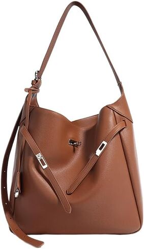 Genuine Leather Hobo Bag for Women, Slouchy tote Bags Purse Shoulder bag in Kuwait